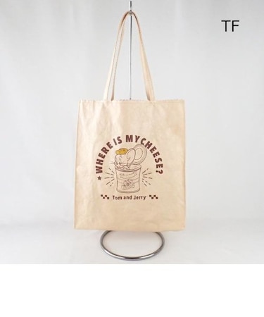 トムとジェリー チーズペーパートートバッグ（タフィー） Flapper