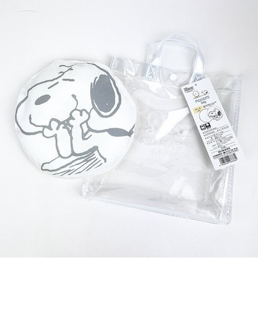スヌーピー ドーナツ枕(カバー付き) ピロー アイボリー 日本製 西川 ベビー