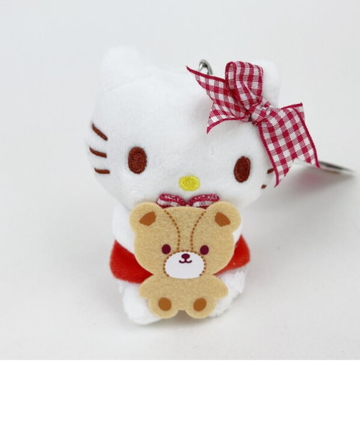 サンリオ ハローキティ 推し色マスコット レッド 赤 キーホルダー ボールチェーン