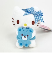 サンリオ ハローキティ 推し色マスコット ブルー 青 キーホルダー ボールチェーン