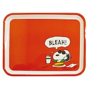 スヌーピー ジョークール メラミントレー（Ｌ） SNOOPY レッド