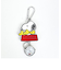 スヌーピー SNOOPY キーチェーン ラバーリールウォッチ 時計 キーホルダー ホワイト