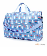 ミッフィー miffy 折りたたみボストンバッグ ミッフィーアンドローズ ブルー Mサイズ バッグ