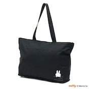 ミッフィー miffy 折りたたみトートバッグ ブラックフェイス バッグ