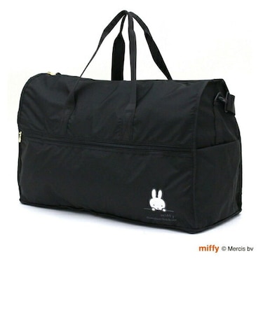 ミッフィー miffy 折りたたみボストンバッグ ブラックフェイス Lサイズ バッグ