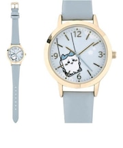 ちいかわ レザーウォッチ ブルー（ハチワレ） カラビナ付きクリアケース付属