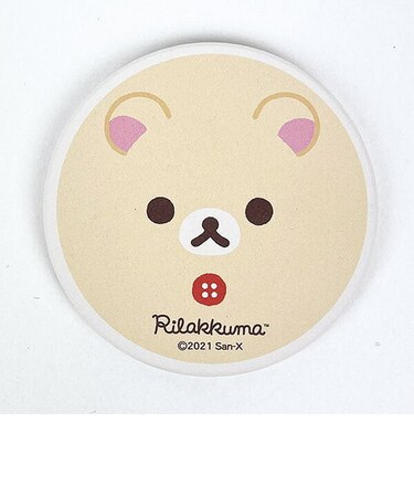 リラックマ コリラックマ 陶製吸水コースター (フェイス) キッチン