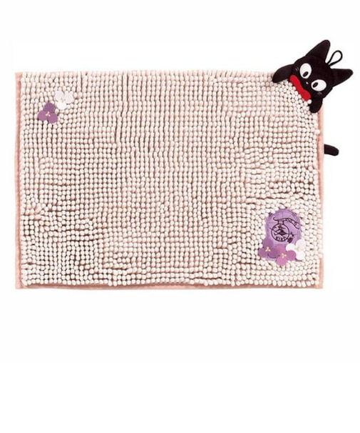 スタジオジブリ 魔女の宅急便 ジジ モコモコフリーマット (ピンク） お風呂 キッチン