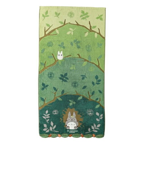 ジブリ となりのトトロ バスタオル 森のトンネル お風呂 インテリア