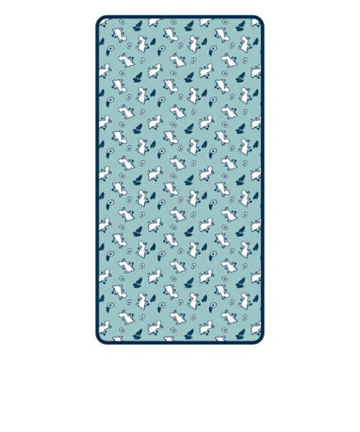 ムーミン ひんやり敷きパッド フラワーブルー 寝具 シーツ 布団 クール サマー