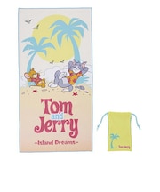 トムとジェリー クイックドライシートタオル オンザビーチ 速乾 サマー