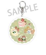 忠犬もちしば アクリルキーホルダー グリーン うえまち団子