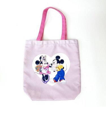 ディズニー ブラシアート トートバッグ ハート 手提げ　