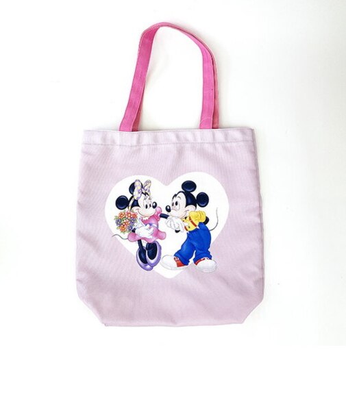 ディズニー ブラシアート トートバッグ ハート 手提げ　