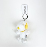 スヌーピー レインボーカラーマスコット イエロー ぬいぐるみ キーホルダー