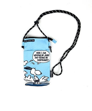 スヌーピー PopUp ファスナーサコッシュ サーフ バッグ スマホポーチ ポシェット