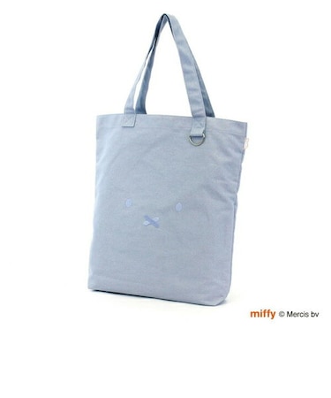 ミッフィー miffy 刺繍トートバッグ (ブルー) 推し活 オタ活