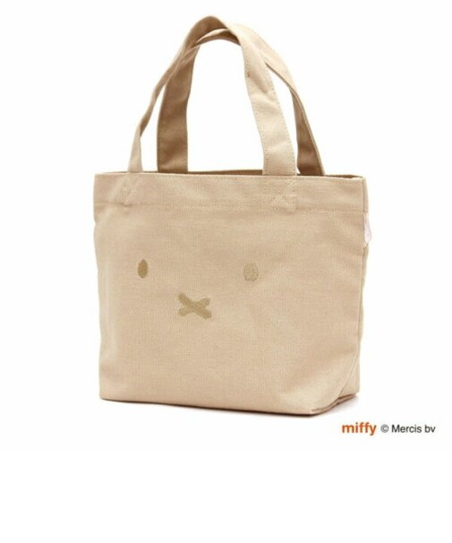 ミッフィー miffy 刺繍ミニトートバッグ (ベージュ) 推し活 オタ活
