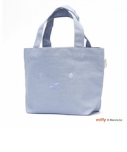 ミッフィー miffy 刺繍ミニトートバッグ (ブルー) 推し活 オタ活