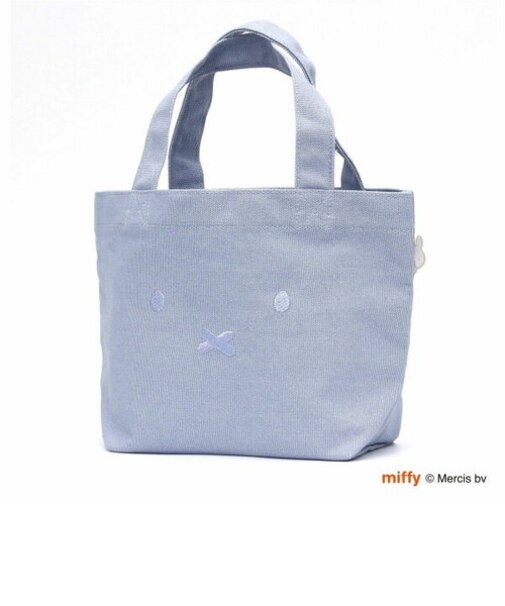 ミッフィー miffy 刺繍ミニトートバッグ (ブルー) 推し活 オタ活