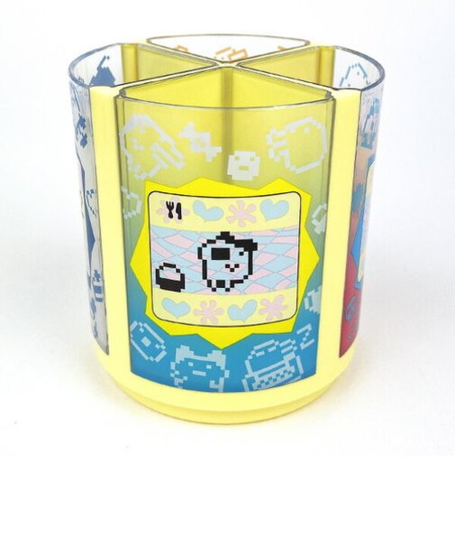 たまごっち 回るフリースタンド イエロー 鉛筆立て ペンスタンド 小物入れ デスク収納