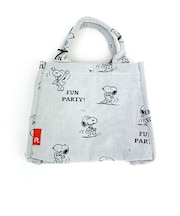 スヌーピー ジャガードトートバッグ (グレー) ルートート (ROOTOTE) SNOOPY