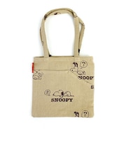 スヌーピー ジャガードトートバッグ (ベージュ) ルートート (ROOTOTE) SNOOPY