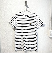 ムーミン スナフキン 刺繍ボーダーTシャツ ホワイト/ネイビー ケサカックシリーズ
