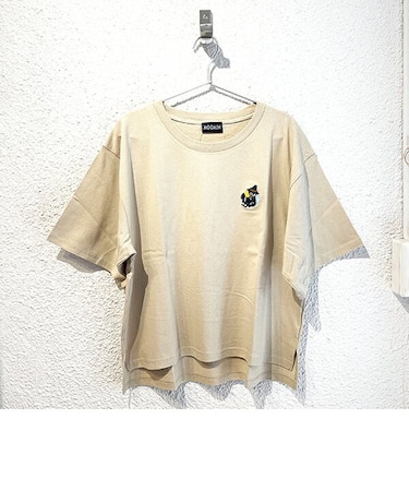 ムーミン スナフキン 刺繍ビッグTシャツ ベージュ ケサカックシリーズ