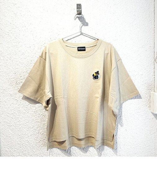 ムーミン スナフキン 刺繍ビッグTシャツ ベージュ ケサカックシリーズ