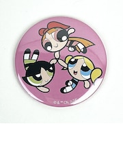 パワーパフガールズ 缶バッチミラー 鏡 パワパフ Power puff Girls 日本製