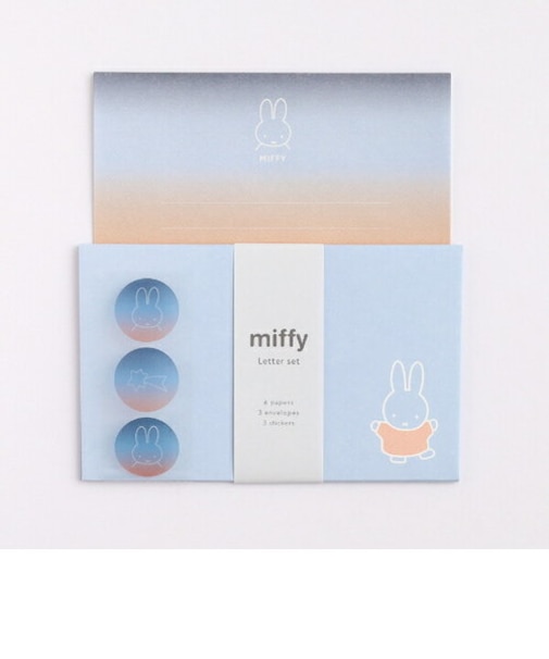 ミッフィー レターセット（miffy） 文具 日本製 ネイビー/オレンジ