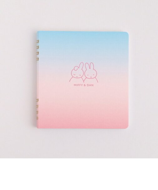 ミッフィー リングノート・スクエア（miffy&dan） 文具 日本製 ブルー/ピンク