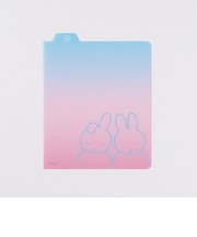 ミッフィー リングノート・スクエア用下敷き（miffy&dan） 文具 日本製 ブルー/ピンク