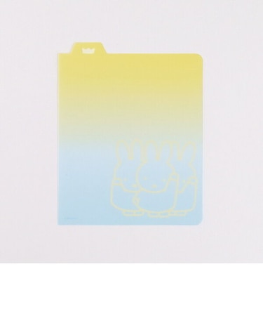 ミッフィー リングノート・スクエア用下敷き（miffy&friends） 文具 日本製 イエロー/ブルー