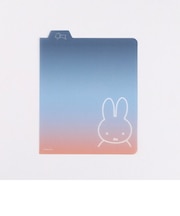 ミッフィー リングノート・スクエア用下敷き（miffy） 文具 日本製 ネイビー/オレンジ
