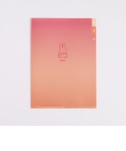ミッフィー A5ポケットクリアファイル（miffy/walk） 文具 日本製 レッド/オレンジ