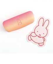 ミッフィー メガネケース&クロスセット(miffy/walk) 小物入れ レッド/オレンジ