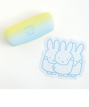ミッフィー メガネケース＆クロスセット（miffy&friends） 小物入れ  イエロー/ブルー