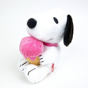 スヌーピー ぬいぐるみ アイス S マスコット 人形 インテリア