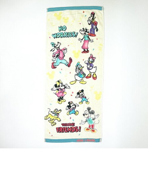 ディズニー ミッキーマウス ウォーターフレンズ フェイスタオル 洗面所 スポーツ