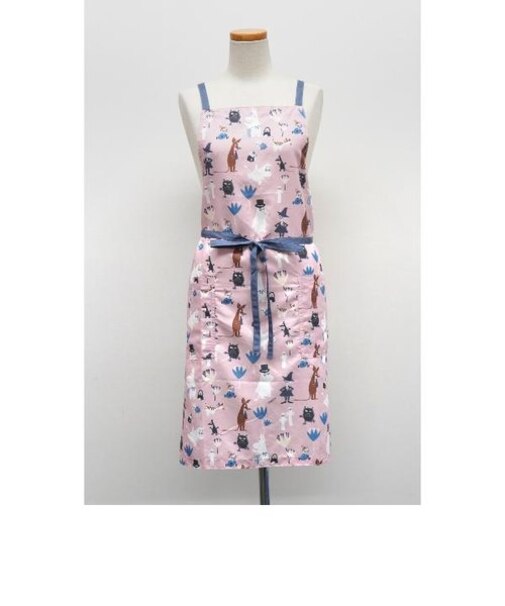 ムーミン ムーミンバレー ショートエプロン (ピンク) 【80センチ丈】 MOOMIN