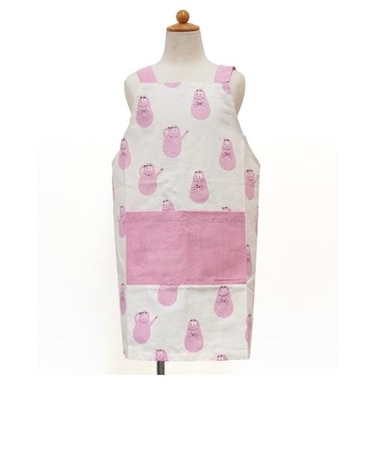 バーバパパ キッズエプロン(M) (アイボリー) キッチン 【110-120ｃｍ】