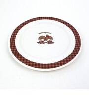 モンチッチ プレート お皿 食器 キッチン チェック ブラウン