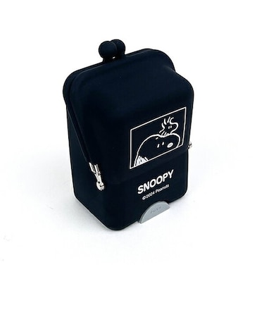 スヌーピー エアピタポーチ(ブラック) ポーチ 文具 SNOOPY