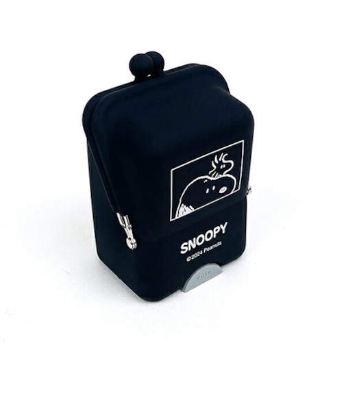 スヌーピー エアピタポーチ(ブラック) ポーチ 文具 SNOOPY