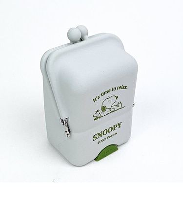 スヌーピー エアピタポーチ(ライトグレー) ポーチ 文具 SNOOPY