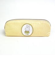 ミッフィー miffy ペンケース(イエロー) 筆箱 文具 スプリングニットシリーズ