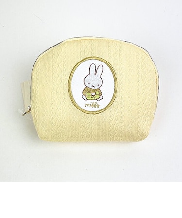 ミッフィー miffy ポーチ(イエロー) 小物入れ スプリングニットシリーズ