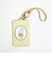 ミッフィー miffy パスケース(イエロー) 定期入れ スプリングニットシリーズ